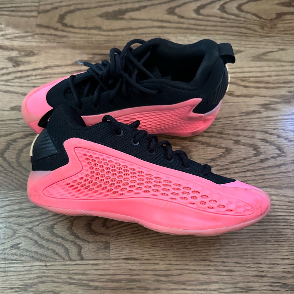 Adidas AE1 Low “Mural” coral Sneakers 4Y Anthony Edward’s